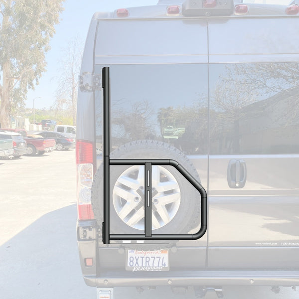 Promaster Tire Rack Hinge Mount and Options