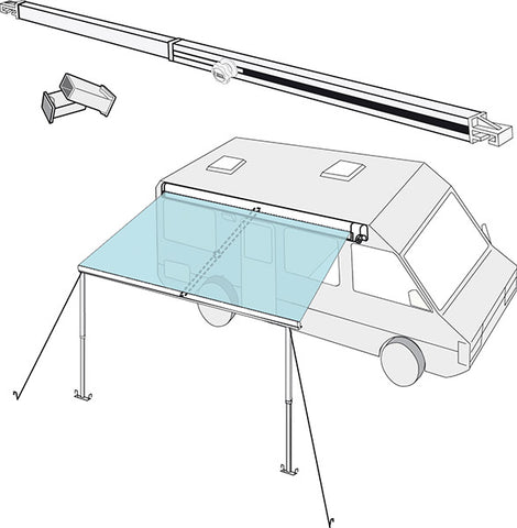 Fiamma Rafter Kit for Promaster F65S awnings 