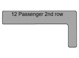12 passenger 2nd row carpet floor mat Transit van