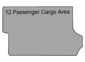 12 passenger cargo area carpet floor mat Transit van