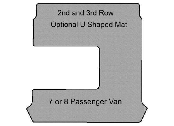Metris Optional 2nd and 3rd Row U Shaped Mat