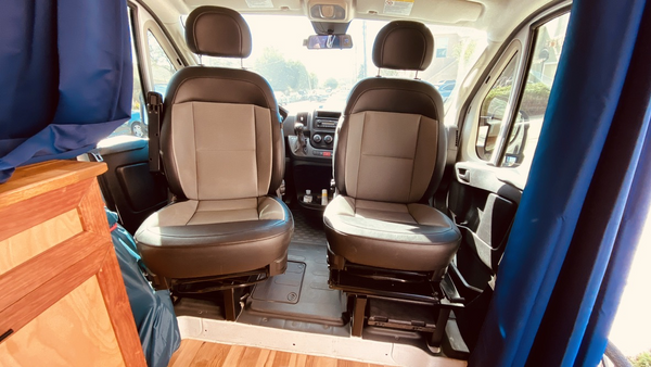 Promaster lowered seat bases and seat swivels
