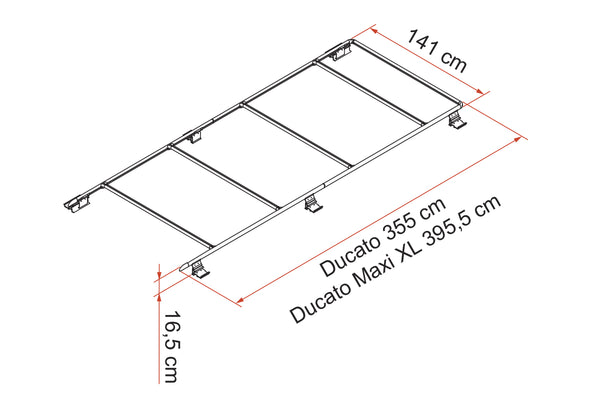 Promaster roof rack dimensions