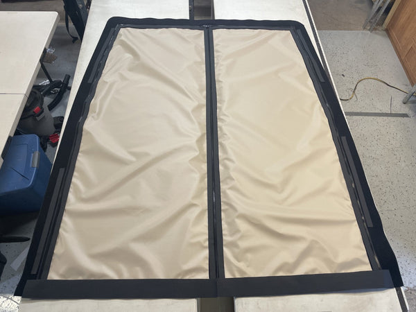 Promaster rear door screen cover - Beige color