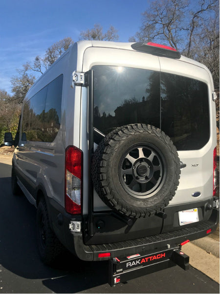 Transit Tire Rack - Hinge Mount Sytems and Options