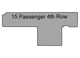 15 Passenger Transit Wagon 4th Row Mat