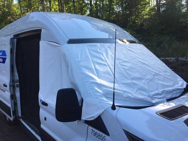 Transit Cab Cover shown on High Roof Model