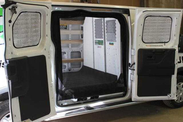 Transit low roof 4pc cargo insulation set - two windows in the side door and two rear door windows