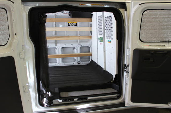 Transit Low Top Van with Hinged Side Doors- Screen Installed