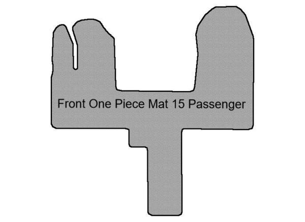 15 Passenger Transit Wagon Front One Piece Mat