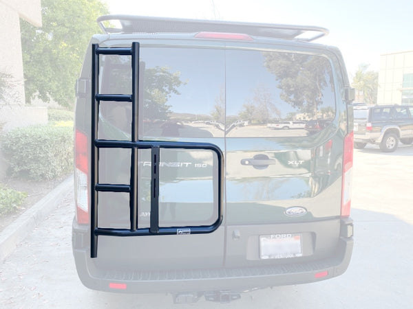 Transit rear door ladder  