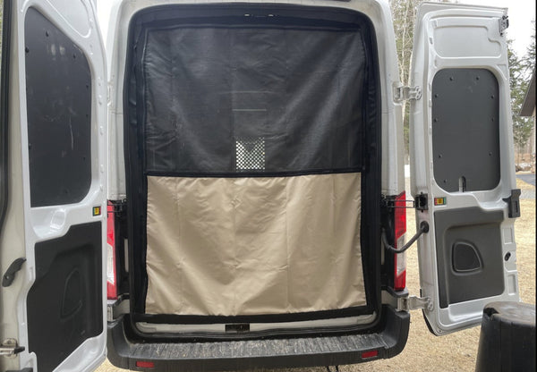 Platform Bed Rear Door Basement Screen