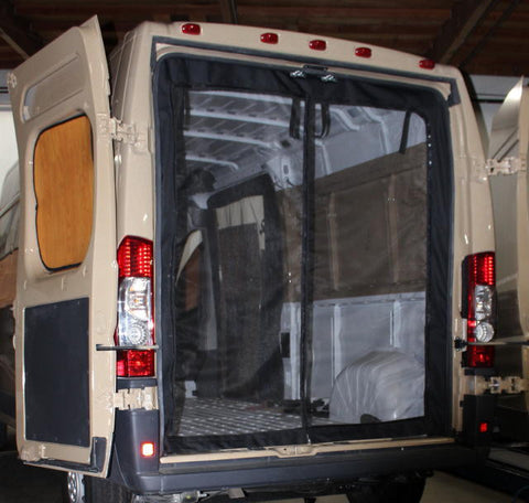 Dodge Ram Promaster rear door screen