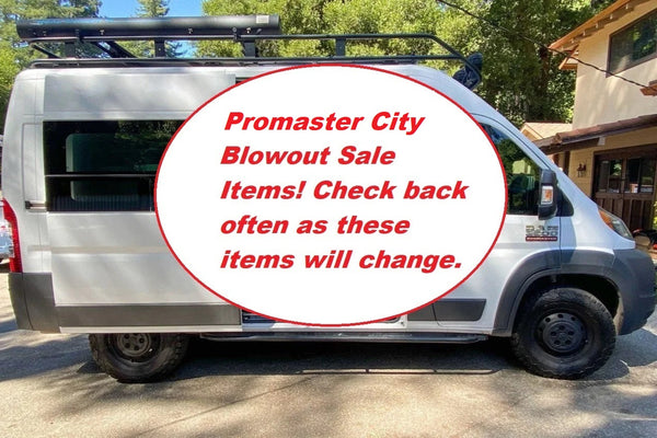 Promaster City Blow Out Sale Items 