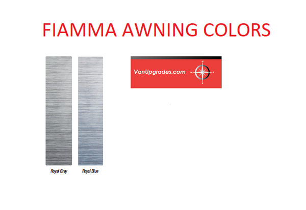 Fiamma colors for Promaster awnings - Gray is standard