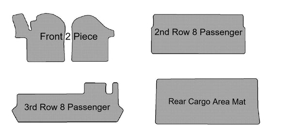 Metris Full 5 Piece Mat Set- 8 Passenger
