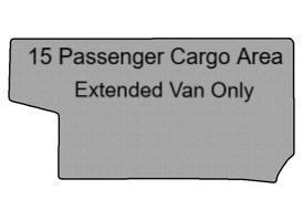 15 Passenger Transit Wagon Cargo Area Mat Extended Van
