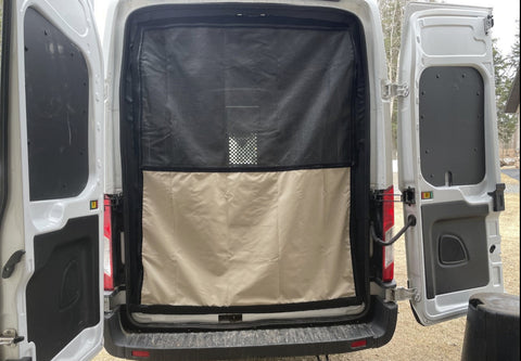 Platform bed rear door screen - Transit  and Promaster vans