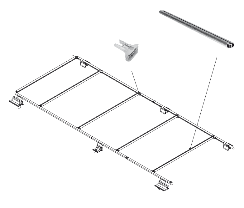 Promaster Fiamma Roof Rack Extra Cross Bar